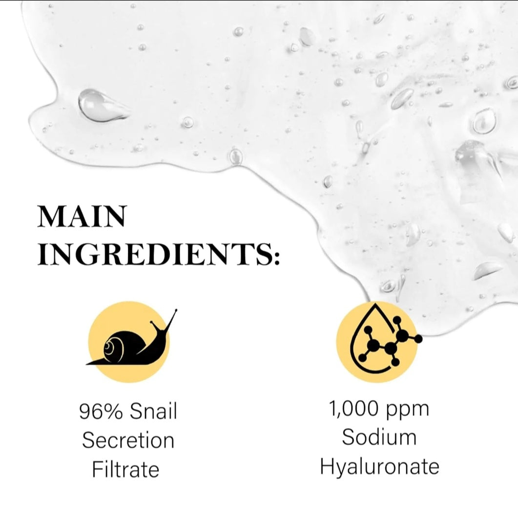YURHERSU Essence Réparatrice Bave Escargot 100ml – Hydratant Pores